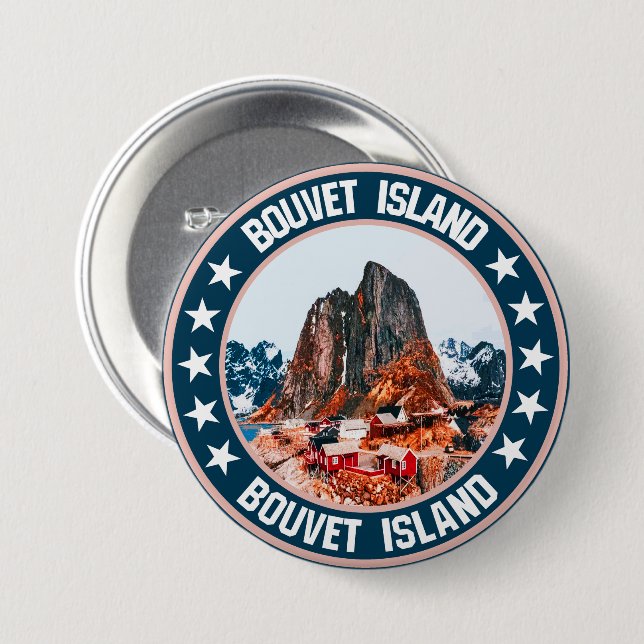 Bouvet Island                                      7.5 Cm Round Badge (Front & Back)