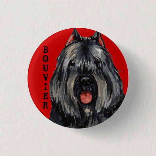 Bouvier Colour Block 3 Cm Round Badge (Front)
