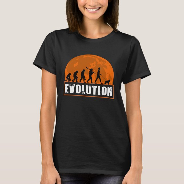 Bouvier de Flanders Human Evolution  for Men Women T-Shirt (Front)