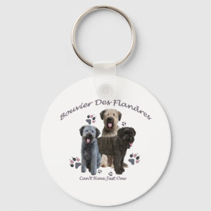 Bouvier Des Flandres Can't Have Just One Key Ring