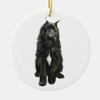 Bouvier des Flandres Ceramic Tree Decoration