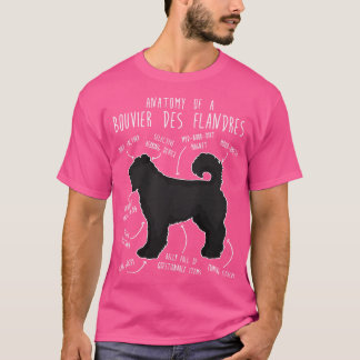 Bouvier Des Flandres Dog Anatomy T-Shirt