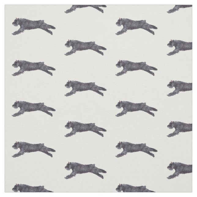 Bouvier des Flandres Dog Art Fabric (Swatch)