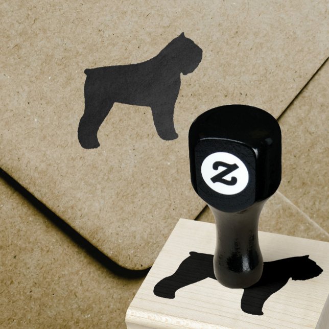 Bouvier des Flandres Dog Breed Silhouette Rubber Stamp (Creator Uploaded)