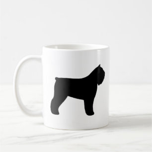 Bouvier des Flandres Dog Breed Silhouettes Coffee Mug