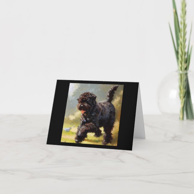 Bouvier des Flandres Dog  Card (Front)