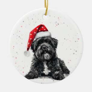 Bouvier des Flandres Dog Christmas Personalized Ceramic Tree Decoration
