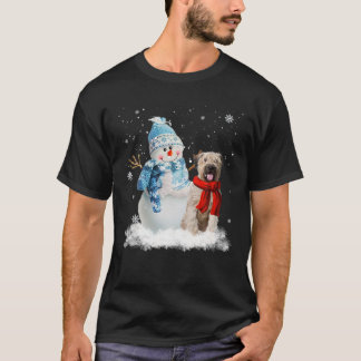Bouvier Des Flandres Dog Christmas Snowman Christm T-Shirt