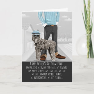 Bouvier des Flandres from the Dog Father's Day Card