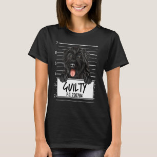 Bouvier Des Flandres Mugshot Guilty Dog T-Shirt