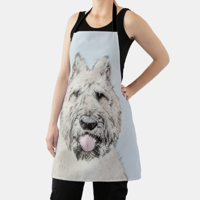 Bouvier des Flandres Painting - Original Dog Art Apron (Insitu)