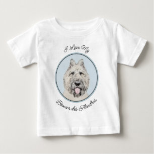 Bouvier des Flandres Painting - Original Dog Art Baby T-Shirt