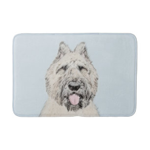 Bouvier des Flandres Painting - Original Dog Art Bath Mat