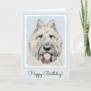 Bouvier des Flandres Painting - Original Dog Art Card