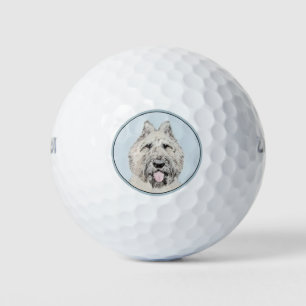 Bouvier des Flandres Painting - Original Dog Art Golf Balls