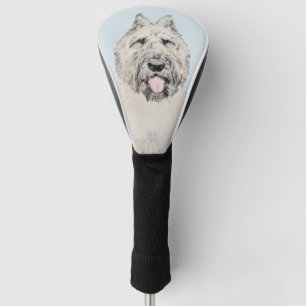 Bouvier des Flandres Painting - Original Dog Art Golf Head Cover
