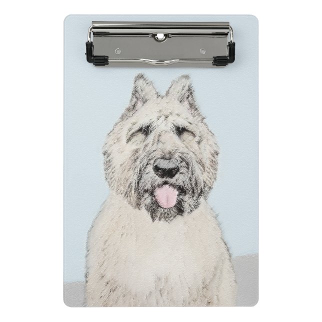 Bouvier des Flandres Painting - Original Dog Art Mini Clipboard (Front)