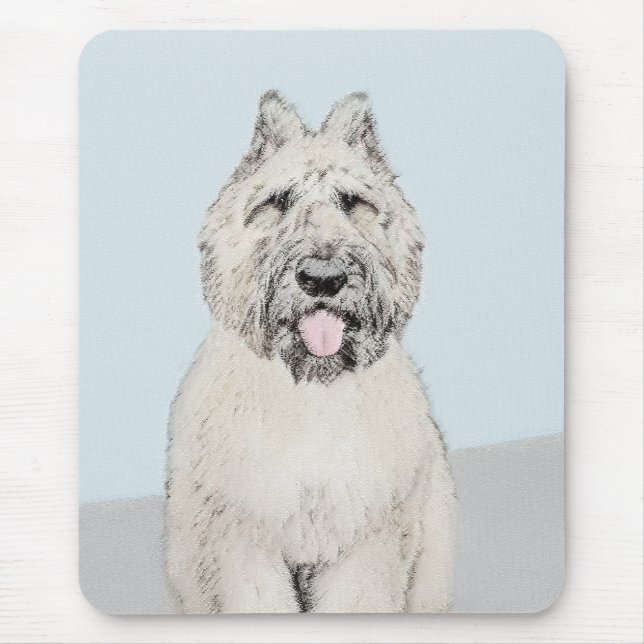 Bouvier des Flandres Painting - Original Dog Art Mouse Mat (Front)