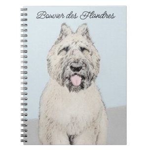 Bouvier des Flandres Painting - Original Dog Art Notebook