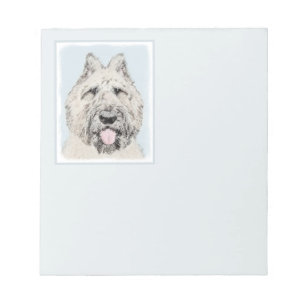 Bouvier des Flandres Painting - Original Dog Art Notepad