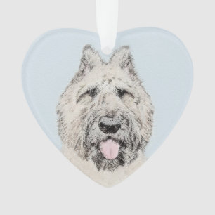 Bouvier des Flandres Painting - Original Dog Art Ornament