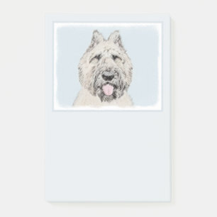 Bouvier des Flandres Painting - Original Dog Art Post-it Notes