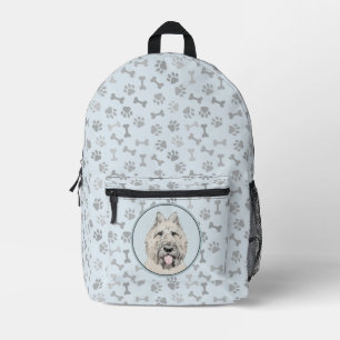 Bouvier des Flandres Painting - Original Dog Art Printed Backpack