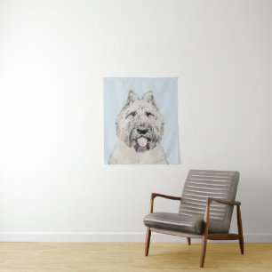 Bouvier des Flandres Painting - Original Dog Art Tapestry