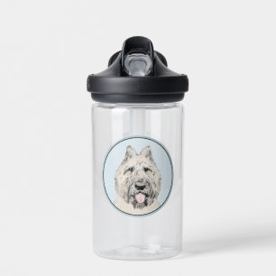 Bouvier des Flandres Painting - Original Dog Art Water Bottle