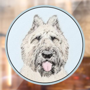 Bouvier des Flandres Painting - Original Dog Art Window Cling