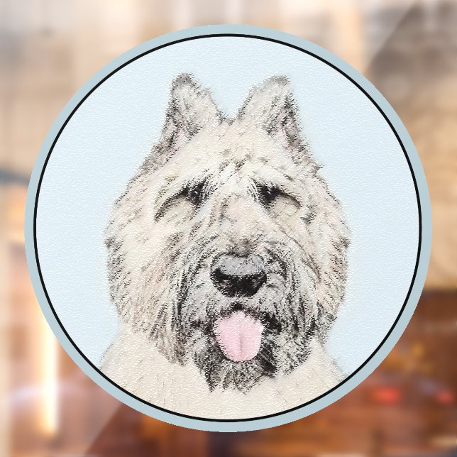 Bouvier des Flandres Painting - Original Dog Art Window Cling (Sheet 2)