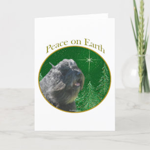 Bouvier Des Flandres Peace Holiday Card