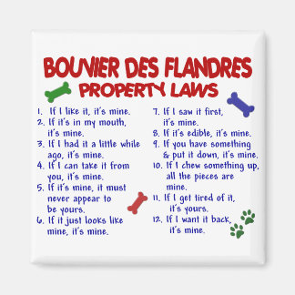 BOUVIER DES FLANDRES Property Laws 2 Magnet