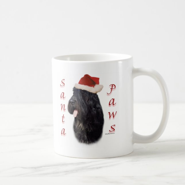 Bouvier des Flandres Santa Paws Coffee Mug (Right)