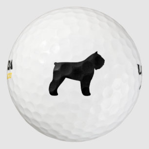 Bouvier des Flandres Silhouette Golf Balls