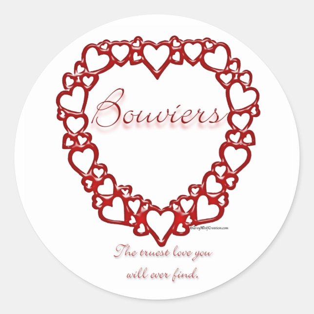 Bouvier des Flandres True Love - Sticker (Front)