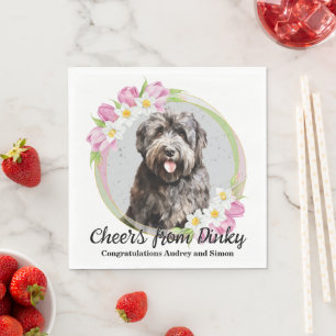 Bouvier des Flandres Wedding Napkins With Photo