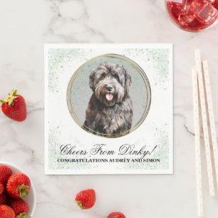 Bouvier des Flandres Wedding Napkins With Photo