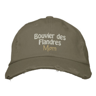bouvier mum embroidered hat