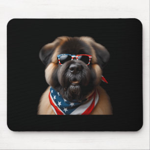 Bouviers Des Flandres Dog 4th Of July American Ind Mouse Mat