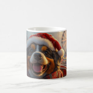 Bouviers des Flandres Dog Roller Coaster Christmas Coffee Mug