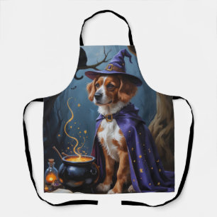 Bouviers des Flandres Whimsical Halloween Painting Apron