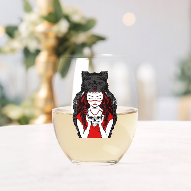 bouzadukq stemless wine glass (Insitu (Wedding))
