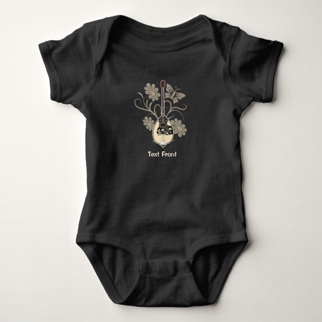 Bouzouki Baby Bodysuit (Front)