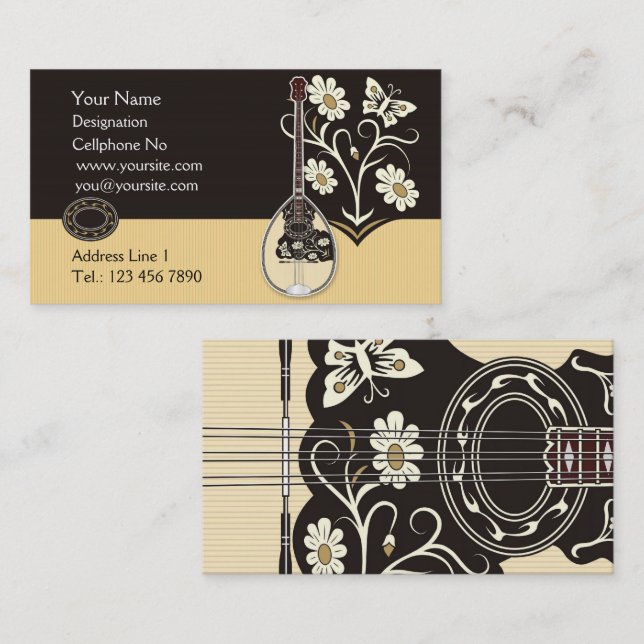 Bouzouki Business Cards (Front/Back)