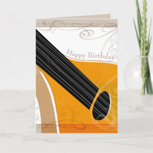 Bouzouki - Happy Birthday - Editable Birthday Card
