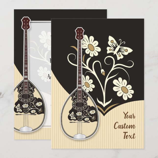 Bouzouki Invitation (Front/Back)