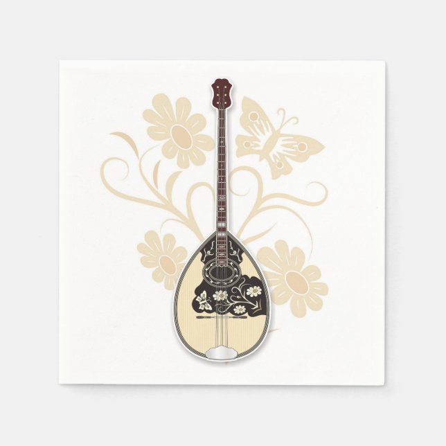 Bouzouki Napkin (Front)