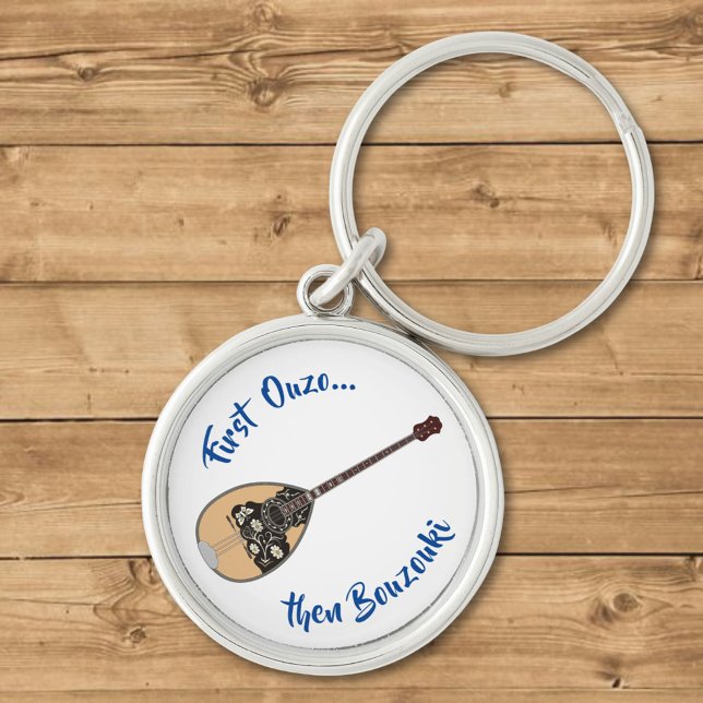 Bouzouki Ouzo Key Ring (Creator Uploaded)