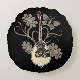 Bouzouki Round Cushion